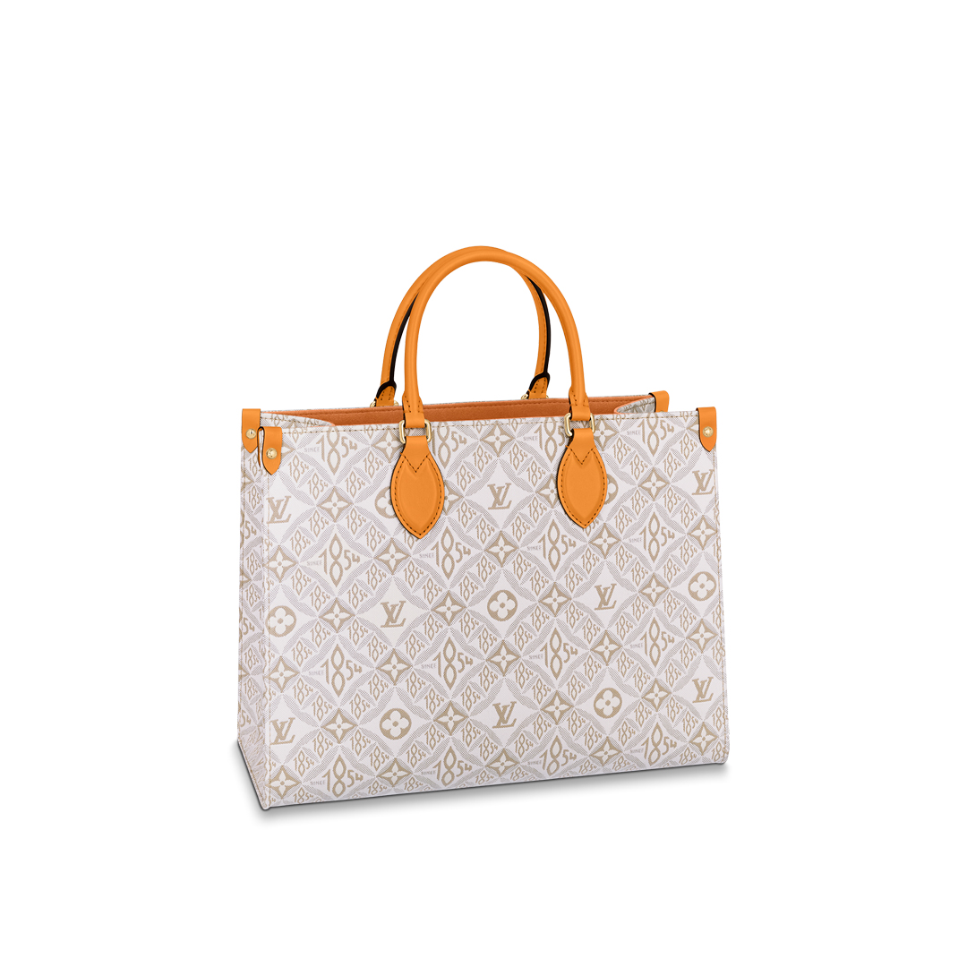 Louis Vuitton ONTHEGO MM Monogram Handbag M59614 Ecru / Caramel